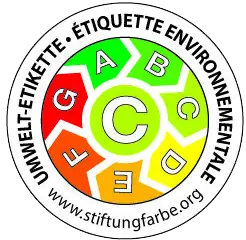 Umweltetikette Stiftungfarbe Durrer Systems